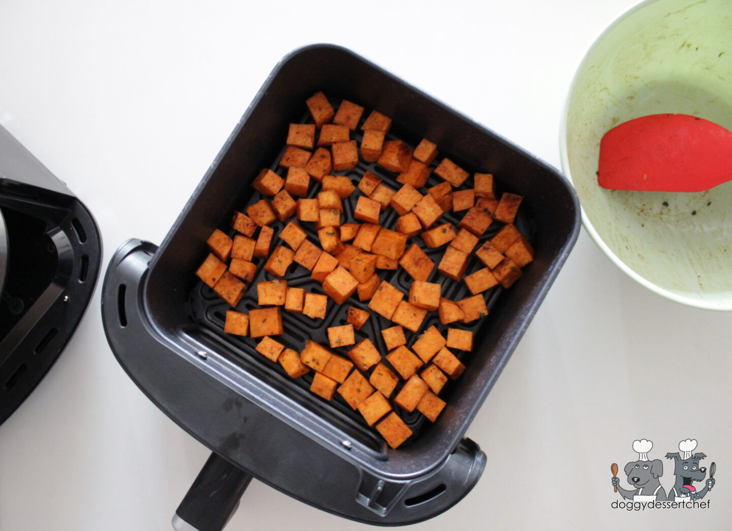 Air-Fryer Sweet Potato Bites dog treat recipe