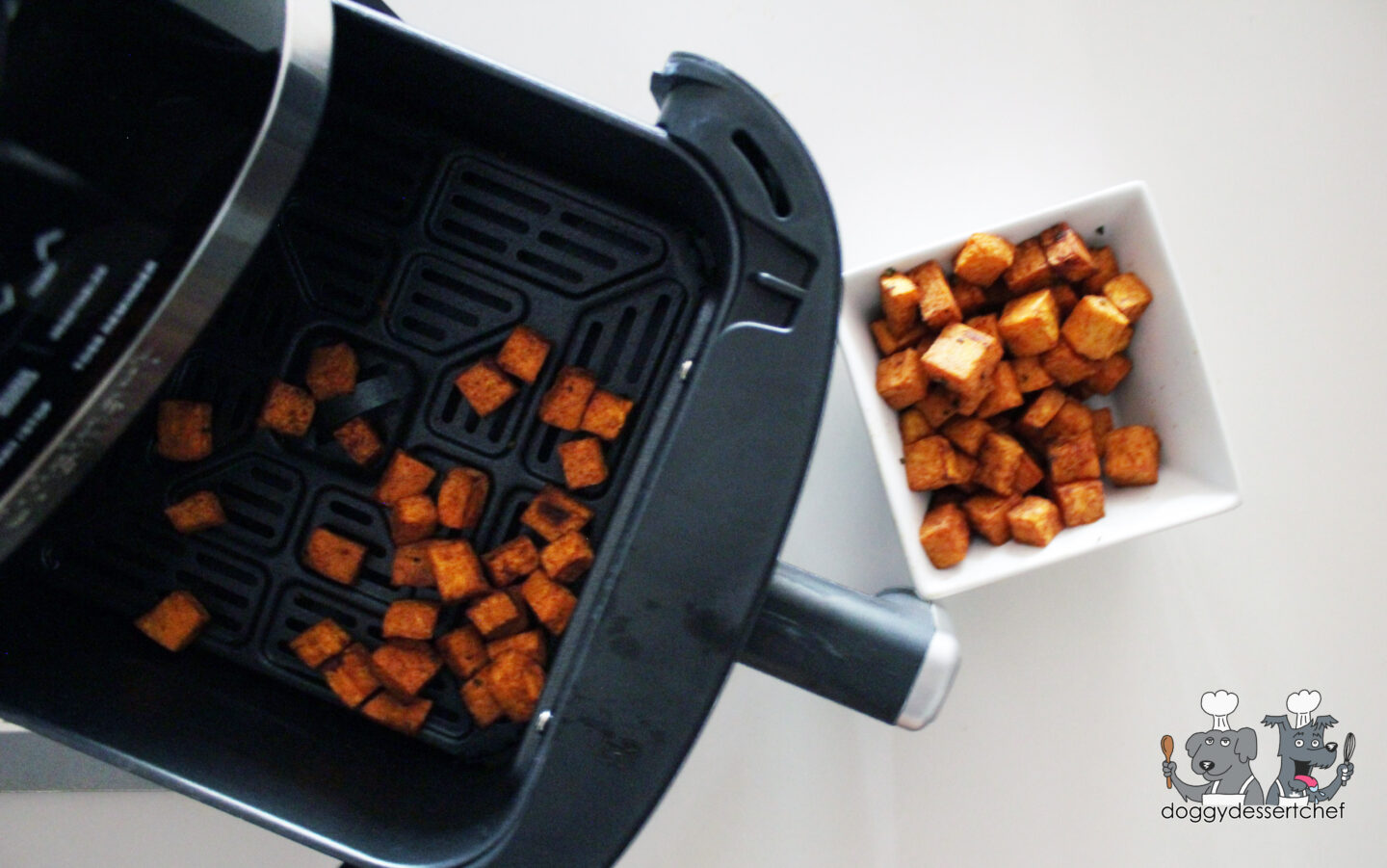 Air-Fryer Sweet Potato Bites dog treat recipe