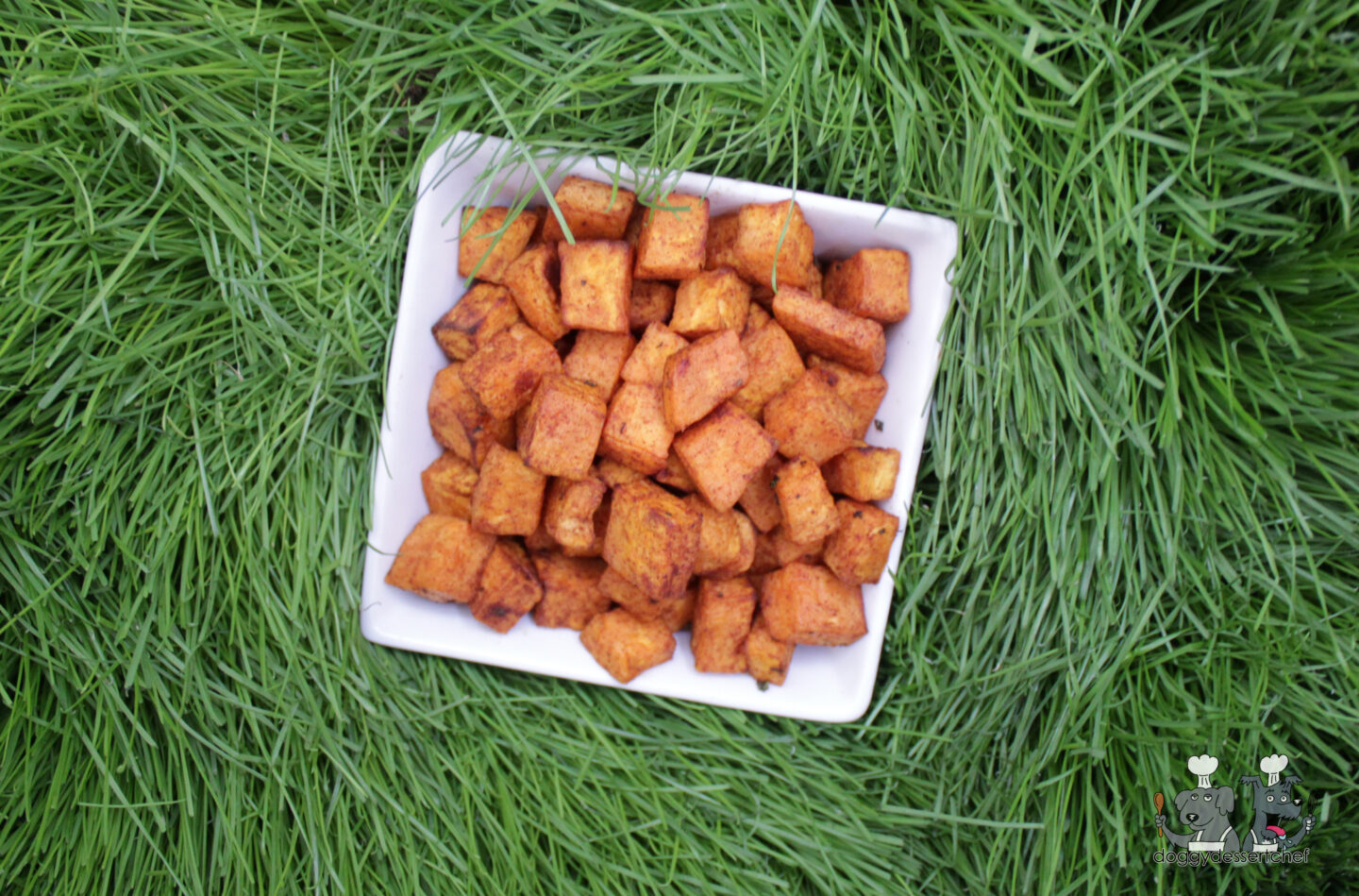 Air-Fryer Sweet Potato Bites dog treat recipe