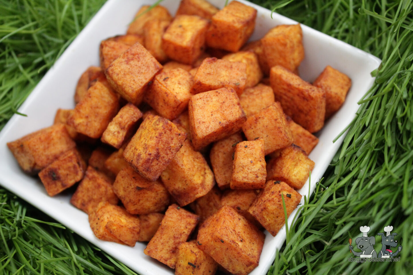 Air-Fryer Sweet Potato Bites dog treat recipe