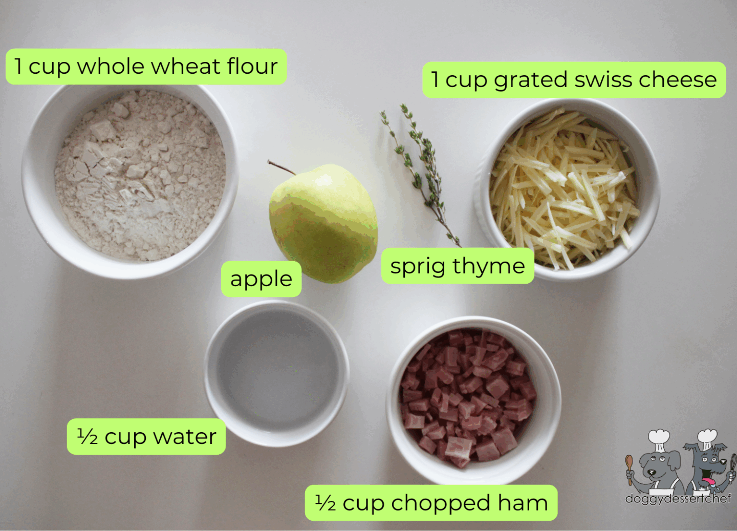 Ham, Swiss and Apple Dog Treat Recipe